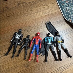 Set of Assorted Superhero Action Figures